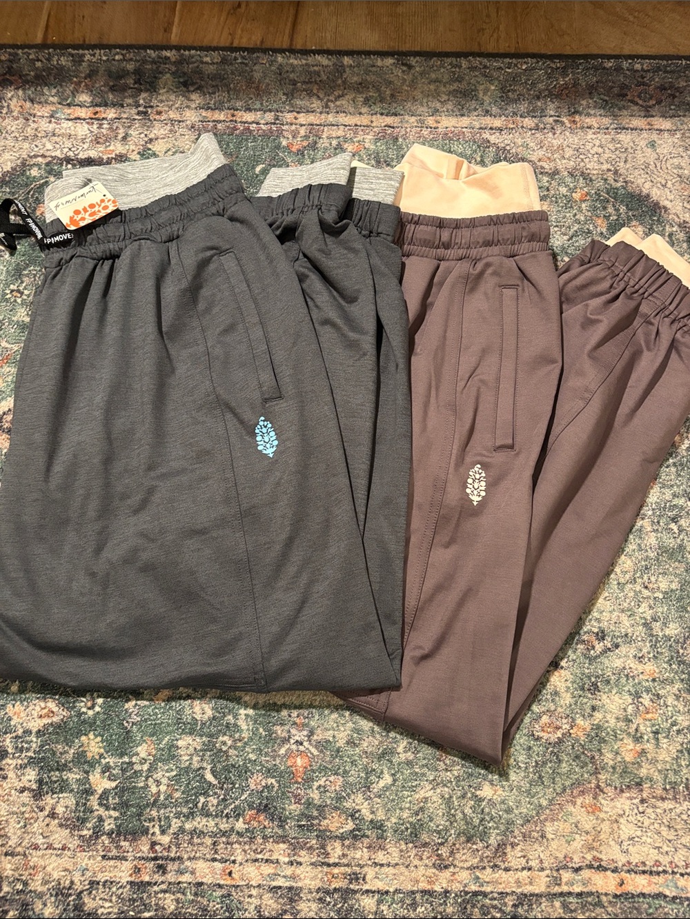 Free People Dual-Tone Track Joggers bundle